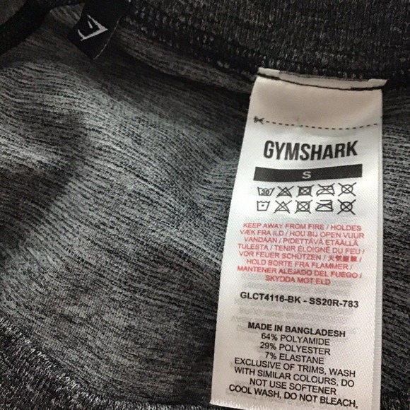 Gymshark Shirt women’s Cropped Size Small Gray - Picture 7 of 10